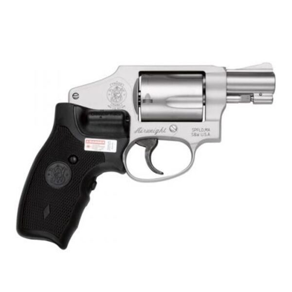 Smith & Wesson 642 Silver Revolver 38 Special DAO 5 RD 1.875 w/ Crimson Trace Lasergrip